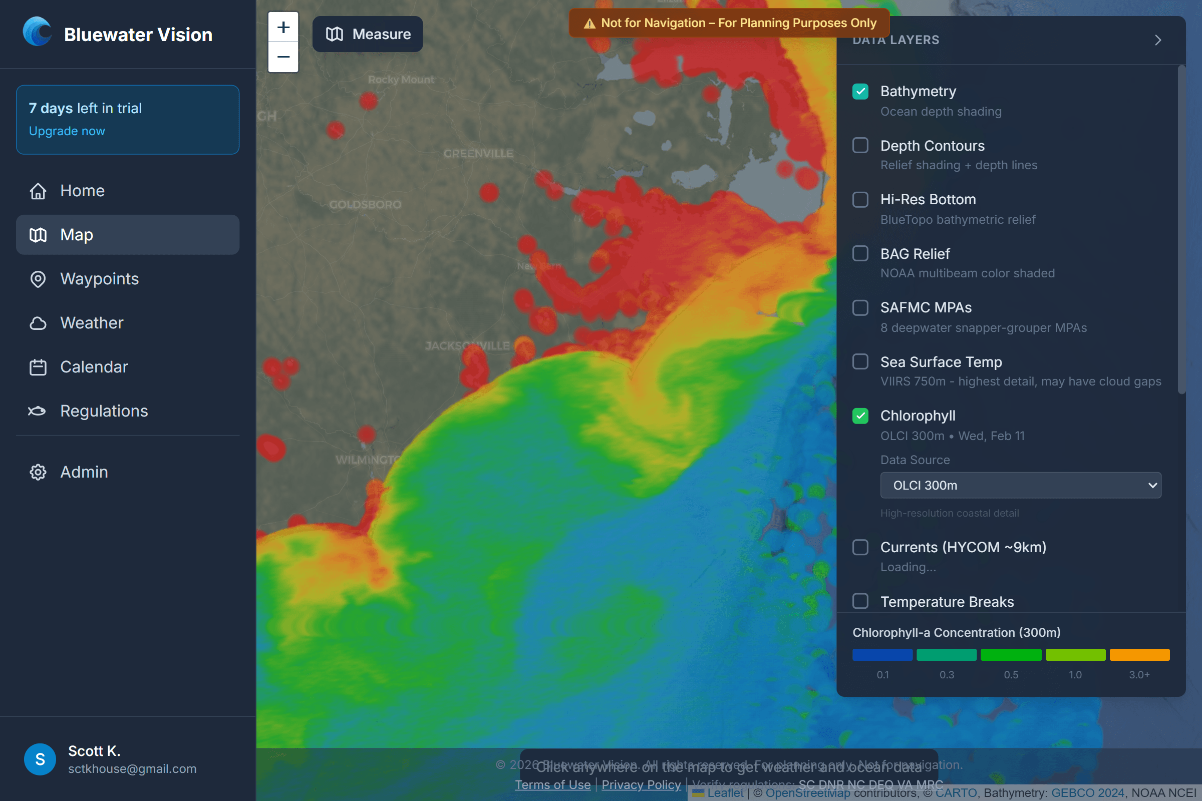 Chlorophyll Mapping